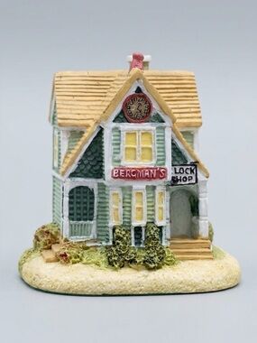 Liberty Falls Bergman's Clock Shop Vintage Americana Collection Village NIB